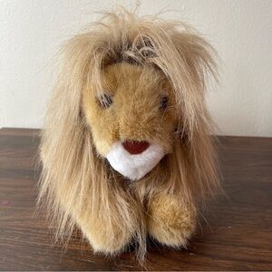 Vintage 1990 Dakin Lion Hand Puppet Plush Pretend Play Zoo Circus Animal